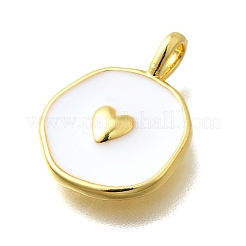 Brass with Enamel Pendants&nbsp;KK-D295-31G