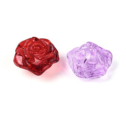 Baking Paint Transparent Glass Beads&nbsp;DGLA-N018-06