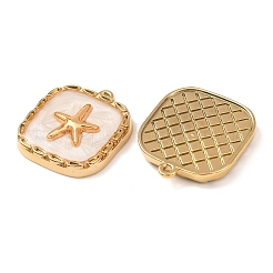 304 Stainless Steel Enamel Pendants&nbsp;STAS-F352-08G-01