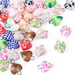 39Pcs 13 Colors Handmade Polymer Clay Charms&nbsp;CLAY-TA0001-91