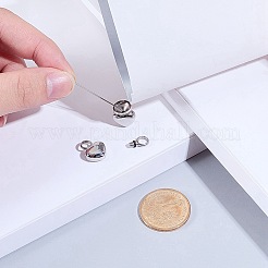 2Pcs Heart Stainless Steel Urn Ashes Pendants&nbsp;STAS-CN0001-72