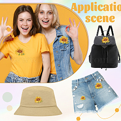 Flower Self Adhesive Computerized Embroidery Cloth Iron on/Sew on Patches&nbsp;PATC-GA0001-84A