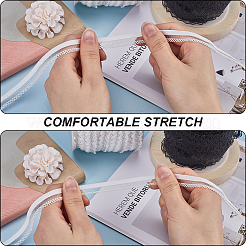 25M Knitted Fish Line Nylon Elastic Lace Trim&nbsp;OCOR-GF0003-74A