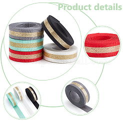10Yards 5 Colors Laser Reflective Polyester Ribbon&nbsp;SRIB-WR0001-07