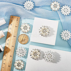 10Pcs Flower Sew on Rhinestone&nbsp;FIND-GF0004-93S