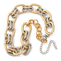 Iron & Alloy & Aluminum Cable Chain Necklaces for Women&nbsp;NJEW-U046-06GP
