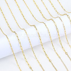 10Pcs 2 Styles Stainless Steel Paperclip Chain Necklaces for Women Men&nbsp;NJEW-SZ0001-72