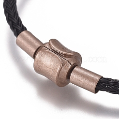 Braided 304 Stainless Steel Wire European Style Bracelets Making&nbsp;AJEW-D047-02A-01CG