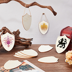 40Pcs Unfinished Wood Hanging Decorations&nbsp;AJEW-GA0009-11
