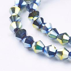 Electroplate Glass Beads Strands&nbsp;EGLA-S057-3