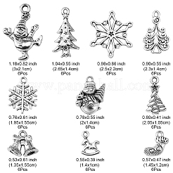 60Pcs 10 Style Tibetan Style Alloy Pendants&nbsp;FIND-FS0001-27