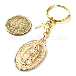 Oval with Virgin Mary Alloy Keychain&nbsp;KEYC-JKC00722