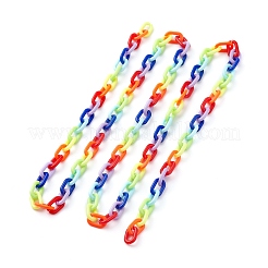 Handmade Opaque Acrylic Cable Chains&nbsp;AJEW-JB01034