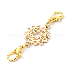 6Pcs 6 Styles Chakra Alloy Connector Charms&nbsp;PALLOY-JF03851