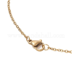 Natural Green Aventurine & Rose Quartz & Amethyst & Carnelian & Dyed Quartz Round Beaded Gourd Shape Pendant 304 Stainless Steel Cable Chain Necklaces for Women&nbsp;NJEW-JN05656