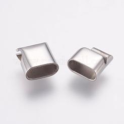 Tarnish Resistant 304 Stainless Steel Magnetic Clasps with Glue-in Ends&nbsp;STAS-G136-03P