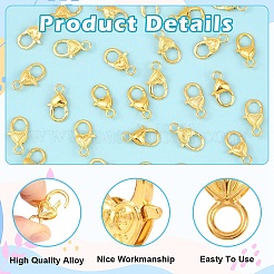 30Pcs 3 Styles Zinc Alloy Lobster Claw Clasps&nbsp;FIND-YW0017-94