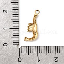 Ocean Theme 304 Stainless Steel Pendants&nbsp;STAS-G389-01G-13
