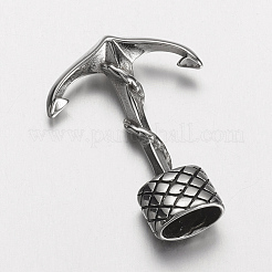 304 Stainless Steel Anchor Hook Clasps&nbsp;STAS-E133-097AS