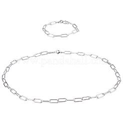 304 Stainless Steel Paperclip Chains&nbsp;STAS-UN0012-44