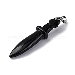Natural Obsidian Big Pendants&nbsp;G-K338-41P-01
