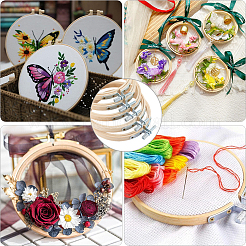 Bamboo Embroidery Hoops&nbsp;AJEW-WH20020-316A