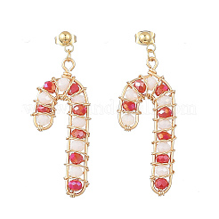 Glass Dangle Earrings&nbsp;EJEW-TA00823
