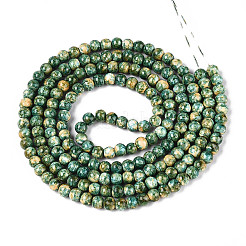 Baking Paint Glass Beads Strands&nbsp;X-DGLA-N016-4mm-07