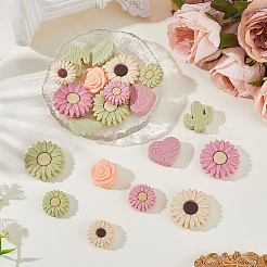20Pcs 10 Styles Silicone Focal Beads&nbsp;SIL-PA0001-17