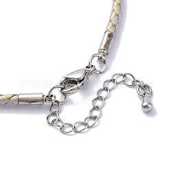 Polyester Cord Braided Bracelet Makings&nbsp;MAK-Z003-01P-15
