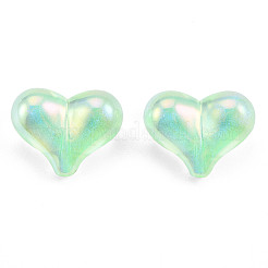 UV Plating Rainbow Iridescent Acrylic Beads&nbsp;PACR-T016-01B