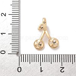 Brass Micro Pave Clear Cubic Zirconia Pendant Cabochon Settings&nbsp;LS-KK-A244-07G