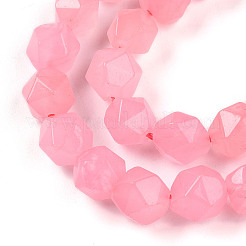 Dyed Natural White Jade Beads Strands&nbsp;G-T139-8mm-46U