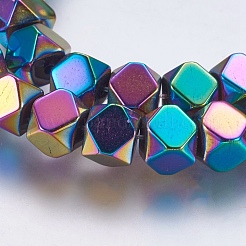 Electroplate Non-magnetic Synthetic Hematite Bead Strands&nbsp;G-K237-15B