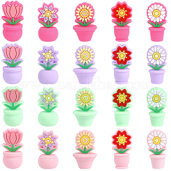 20Pcs 20 Styles Silicone Beads&nbsp;SIL-PA0001-55
