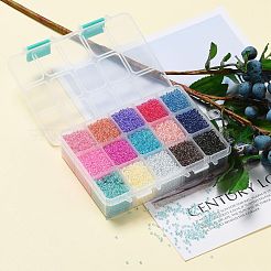 FGB 375G 15 Colors 12/0 Grade A Round Glass Seed Beads&nbsp;SEED-JP0011-05-2mm