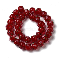 Handmade Bumpy Lampwork Beads Strands&nbsp;LAMP-K037-16G