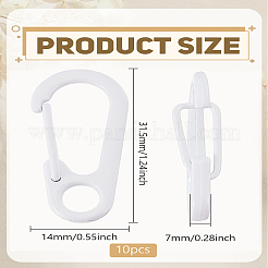 10Pcs Alloy Keychain Clasp Findings&nbsp;FIND-LP0008-49