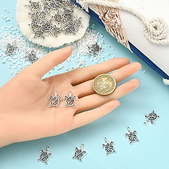 50Pcs Tibetan Style Alloy Pendants&nbsp;FIND-YW0008-73