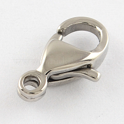 Tarnish Resistant Polished 304 Stainless Steel Lobster Claw Clasps&nbsp;LS-STAS-R072-42A