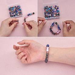 60pcs 5 Colors Handmade Gold Sand Lampwork Beads&nbsp;LAMP-SZ0001-19