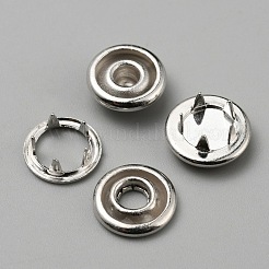 4Pcs Brass & Resin Snap Button&nbsp;BUTT-WH0028-79D
