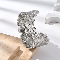 304 Stainless Steel Cuff Bangles for Women&nbsp;BJEW-B108-08P