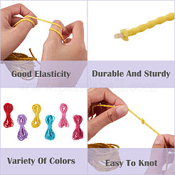 30M 6 Colors Polyester Elastic Cords&nbsp;EC-TA0001-07E