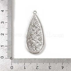 Brass Micro Pave Cubic Zirconia Pendants&nbsp;KK-M322-34P