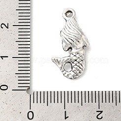 Tibetan Style Alloy Mermaid Pendants&nbsp;TIBEP-Q043-223-RS