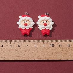 10Pcs 5 Styles Opaque Resin Pendants&nbsp;RESI-FS0001-30