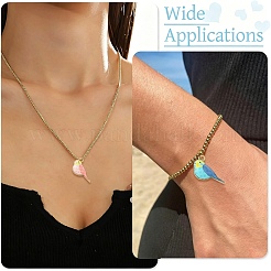 20Pcs 4 Colors Alloy Pendants&nbsp;ENAM-YW0009-44
