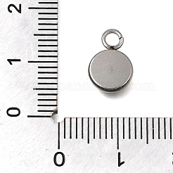 304 Stainless Steel Pendant Cabochon Settings&nbsp;STAS-F365-02B-P