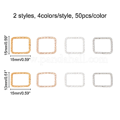 400Pcs 8 Style Iron Linking Rings&nbsp;IFIN-CA0001-33